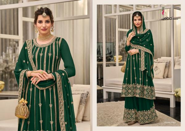 Eba Baani Festive Wear Georgette Designer Embroidery Salwar Suits Collection